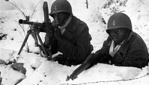 Counteroffensive in the Ardennes Forest, 1944.
